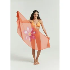 Be You Mini Flower Sarong in Orange
