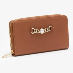 Be You Pu Chain Detail Purse in Brown