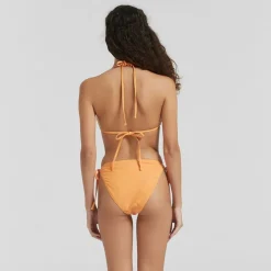 Be You Triangle Tie Bikini Top in Orange
