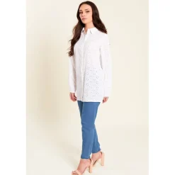 Be You Twstd Relaxed Fit Long Sleeve Shirt in White