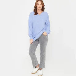 Be You V-Neck Slouch Sweater in Pink