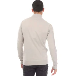 Belstaff Cotton Silk Blend Challenger Sweater in Grey