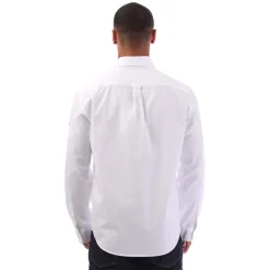 Belstaff Garment Dye Cotton Scale Shirt in White