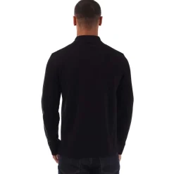 Belstaff Long Sleeved Polo Shirt in Black