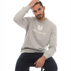 Belstaff Signature Crewneck Sweatshirt in Silver