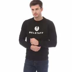 Belstaff Signature Crewneck Sweatshirt in Black-White