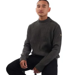 Belstaff Stanley Mock Neck Jumper in Green