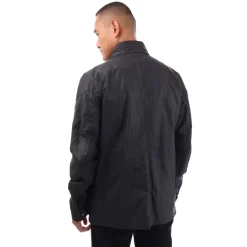 Belstaff Waxed Cotton Fieldmaster Jacket in Black