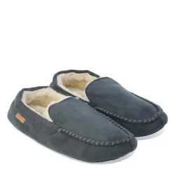 Ben Sherman Mens Casa Cartegena Moccasin Slippers in Grey