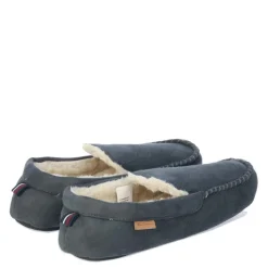 Ben Sherman Mens Casa Cartegena Moccasin Slippers in Grey