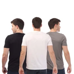 Bench Mens EKtor 3 Pack T-Shirt in Black-White