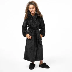 Biba Girls Cosy Robe in Black