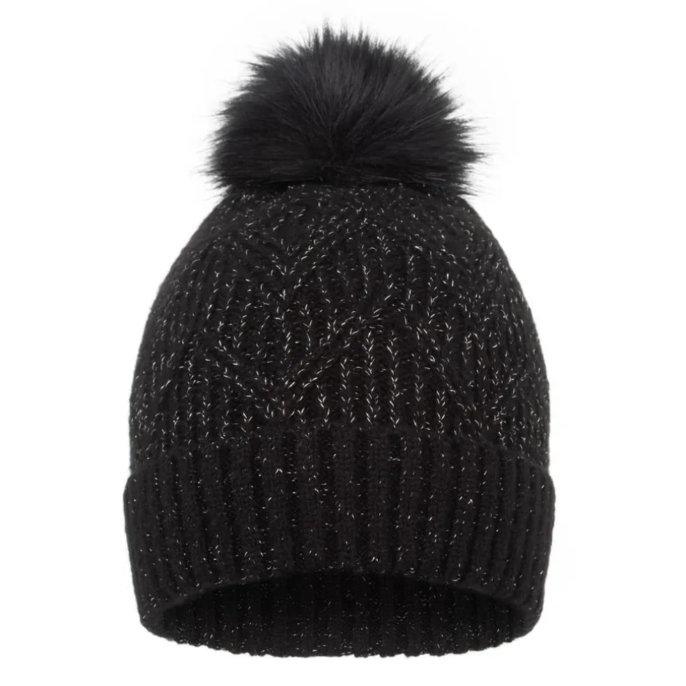 Biba Knitted Beanie in Black