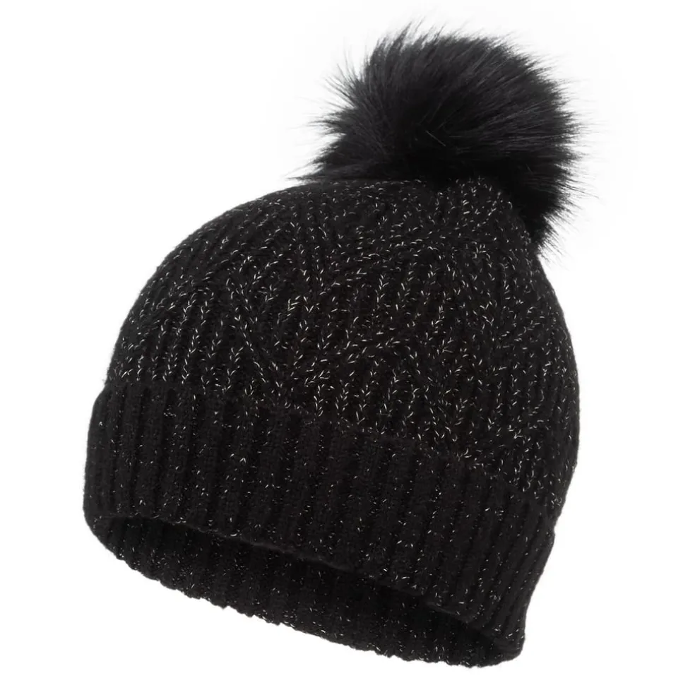 Biba Knitted Beanie in Black