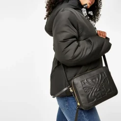 Biba Leather Rachel Cross Body Bag in Black