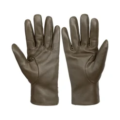 Biba Quilted Leather Gloves in Green