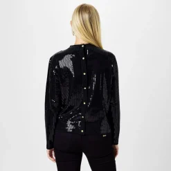 Biba Sequin Jumper in Black