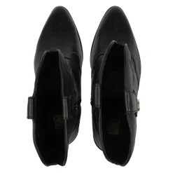 Biba Western Block Heel Cowboy Boots in Black