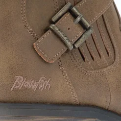 Blowfish Malibu Lyah Buckle Western Boots in Rust