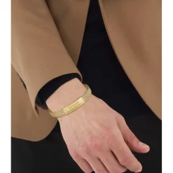 Boss Alen Mesh Bracelet in Gold
