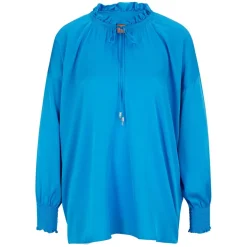 Boss Baratina Relaxed-Fit Blouse in Blue
