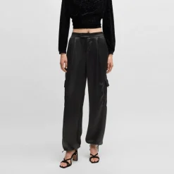Boss C Targov Cargo Trousers in Black