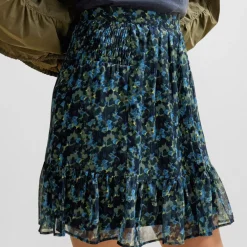 Boss C_Vistula Seasonal-Print Mini Skirt in Multi colour