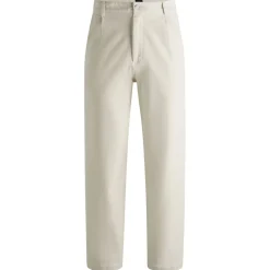 Boss C-Kai-DPL Relaxed-Fit Trousers in White