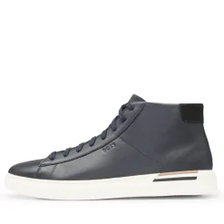 Boss Clint High-Top Trainers in Dark Blue