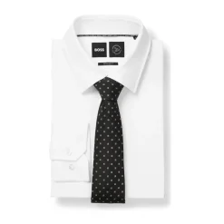 Boss 7.5cm Tie in Black