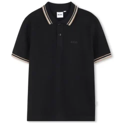 Boss Col Block Polo Jn54 in White