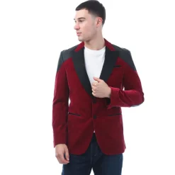 Boss Crag Blazer Jacket in Red
