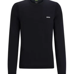 Boss Crew Neck Regular Fit Sweater in Blue