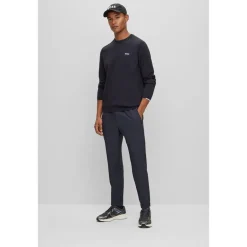 Boss Crew Neck Regular Fit Sweater in Blue