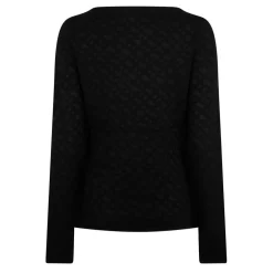 Boss Crew Neck Regular Fit Long Sleeve Sweater in Black