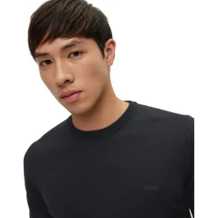 Boss Crew Neck Regular Fit Sweater in Black