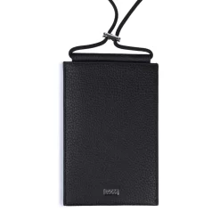 Boss Crosstown Phone Neck Pouch in Black