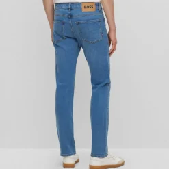 Boss Delaware3-1 Slim-Fit Jeans in Turquoise