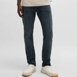 Boss Delaware Slim-Fit Jeans in Dark Blue