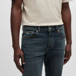 Boss Delaware Slim-Fit Jeans in Dark Blue