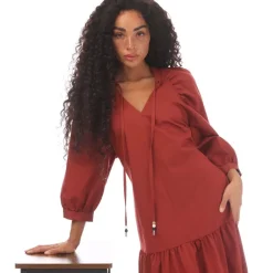 Boss Depera Dress in Red