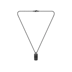 Boss Devon Box Chain Necklace in Black