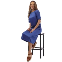 Boss Dibeca Dress in Blue
