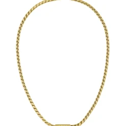 Boss Doran Light Yellow Gold Ip Necklace in Gold