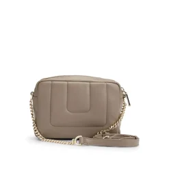 Boss Double B Monogram Quilted Crossbody Bag in Brown