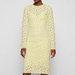 Boss Drealina Dress in Yellow