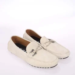 Boss Driver Moccasin Shoes in White