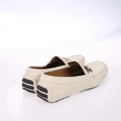 Boss Driver Moccasin Shoes in White
