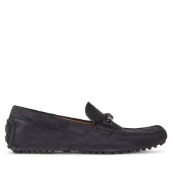 Boss Driver Moccasin Shoes in Dark Blue