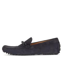 Boss Driver Moccasin Shoes in Dark Blue